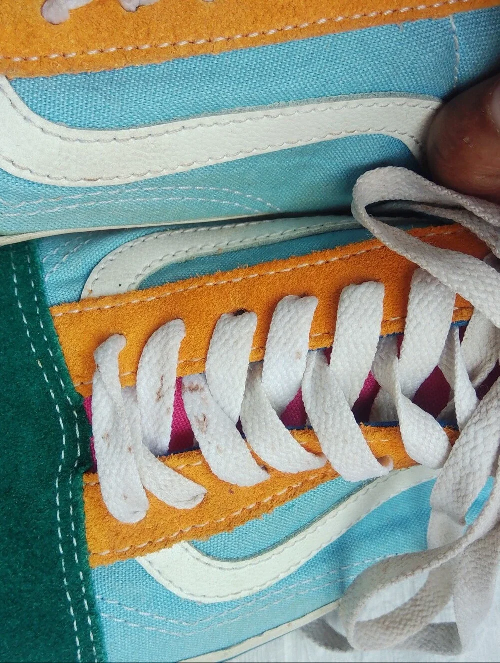 Vans Old Skool Skater Colorful Colorblock Sneakers Shoes